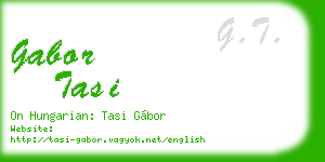 gabor tasi business card